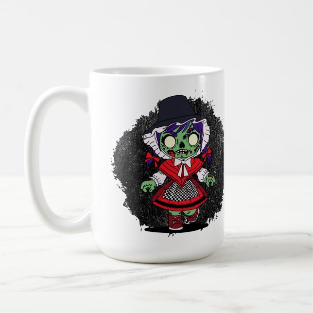 Cute Welsh Zombie Coffee Mug (Left)