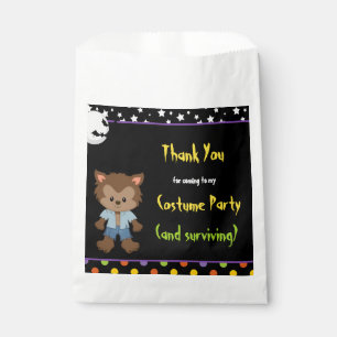 Cute Werewolf Boy Halloween Costume Party Favour Bag