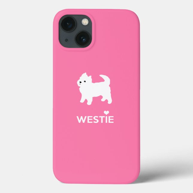 Cute West Highland Terrier - I Love Westies Case-Mate iPhone Case (Back)