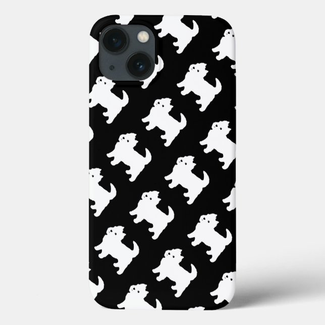 Cute West Highland Terrier - Westie Pattern Case-Mate iPhone Case (Back)