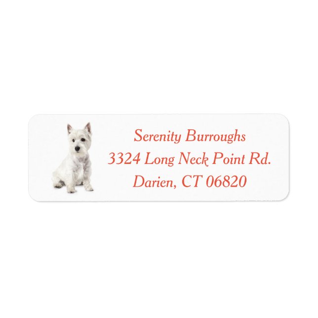 Cute West Highland  White Terrier Puppy Dog Mom (Front)