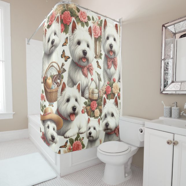 Cute West Highland White Terrier Seamless (In Situ)