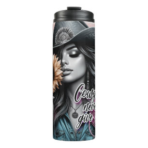 Cute Western Cowgirl Thermal Tumbler