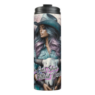 Cute Western Cowgirl Thermal Tumbler