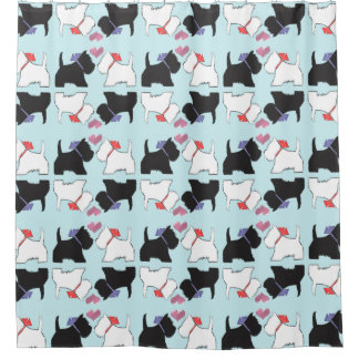 Cute Westie Dog Art Shower Curtain