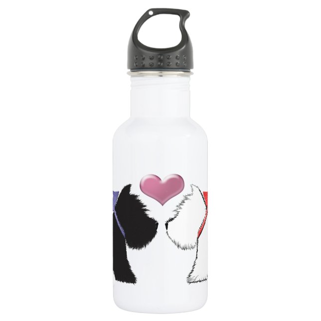 Cute Westie Dogs Art 532 Ml Water Bottle (Front)