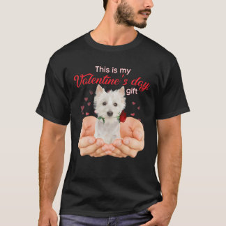 Cute Westie This Is My Valentine's Day Pajama T-Shirt