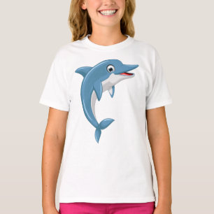 Cute Whale Cartoon Artwork T-Shirt