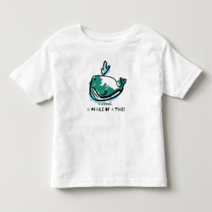 Cute Whale Cartoon Toddler T-shirt