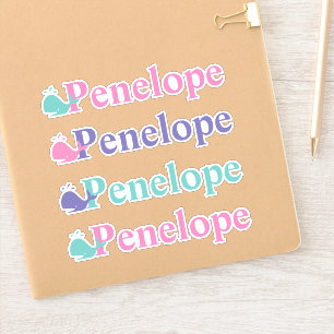 Cute Whale Fish Symbol Custom Personalized Name