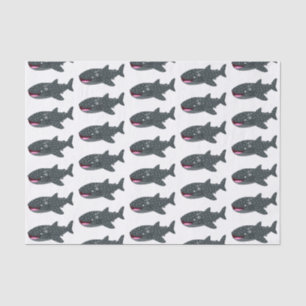 Cute whale shark happy cartoon illustration tissue paper