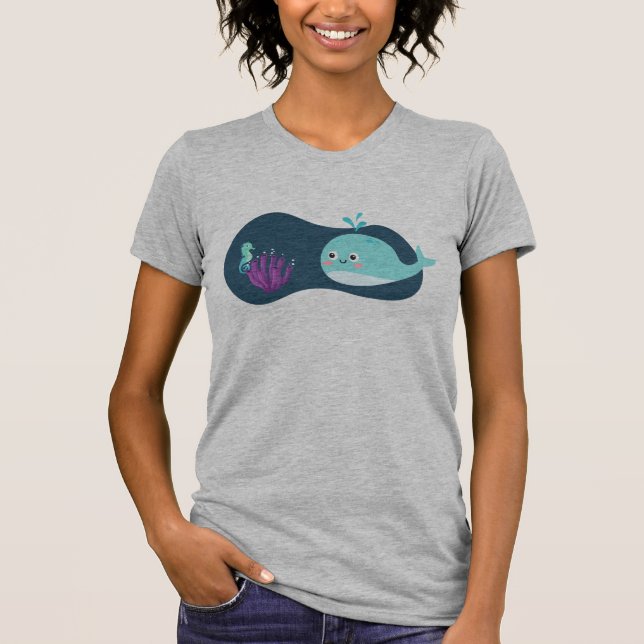 Cute Whale T-Shirt (Front)