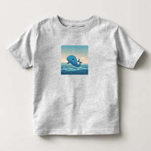 Cute Whale Toddler T-shirt