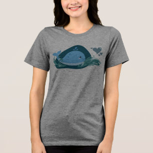 Cute Whale! Tri-Blend Shirt
