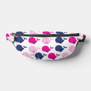 Cute Whales, Pattern Of Whales, Sea Animals Fanny Pack