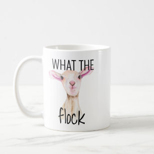 Cute What the Flock Lamb Sheep Coffee Mug