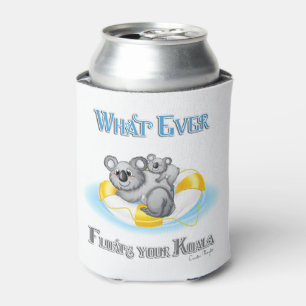 CUTE Whatever Floats your Koala Can Cooler