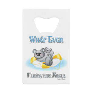 CUTE Whatever Floats your Koala Wallet Bottle Opener