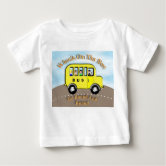 Wheels On The Bus Kids Cute Personalized Baby T Shirt Zazzle