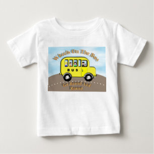 Cute Wheels on the Bus Persoonalized Kid's Top