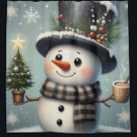Cute whimiscal Christmas/winter snowman<br><div class="desc">cute</div>