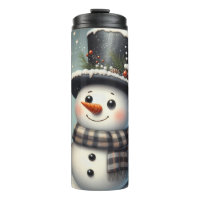 Cute whimiscal Christmas/winter snowman