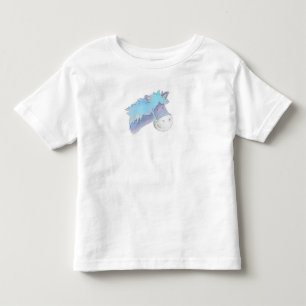 Cute whimiscal painted blue Pony Toddler T-shirt