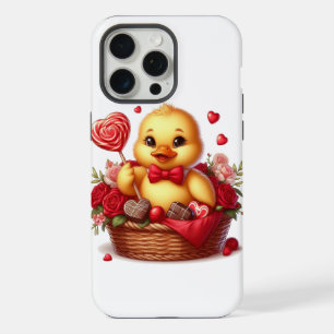 Cute/Whimisical Valentine's day duck iPhone 15 Pro Max Case