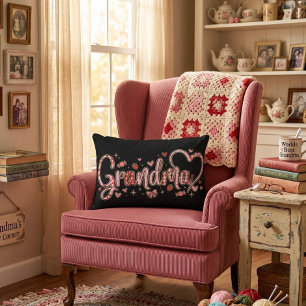 Cute, whimsical and warm Grandma Accent Pillow