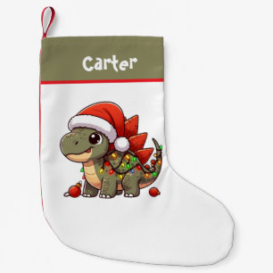 Cute/Whimsical baby Christmas dino Small Christmas Stocking