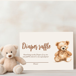 Cute Whimsical Bear  Enclosure Card