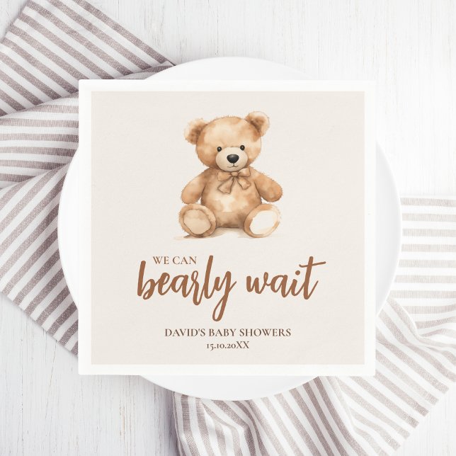 Cute Whimsical Bear  Napkin (Creator Uploaded)