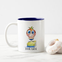 Cute whimsical Book Nerd