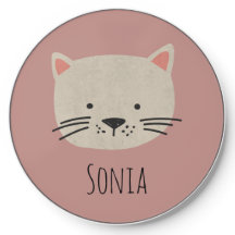 Cute Whimsical Cat Face