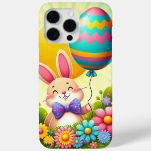 Cute, whimsical & colorful Easter bunny iPhone 15 Pro Max Case