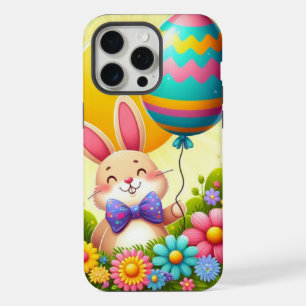 Cute, whimsical & colourful Easter bunny iPhone 15 Pro Max Case