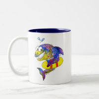 Cute Whimsical Colourful Shark in Float