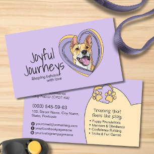 Cute Whimsical Dog Trainer Business Card