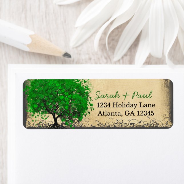 Cute Whimsical Emerald Green Heart Leafed Tree (Insitu)