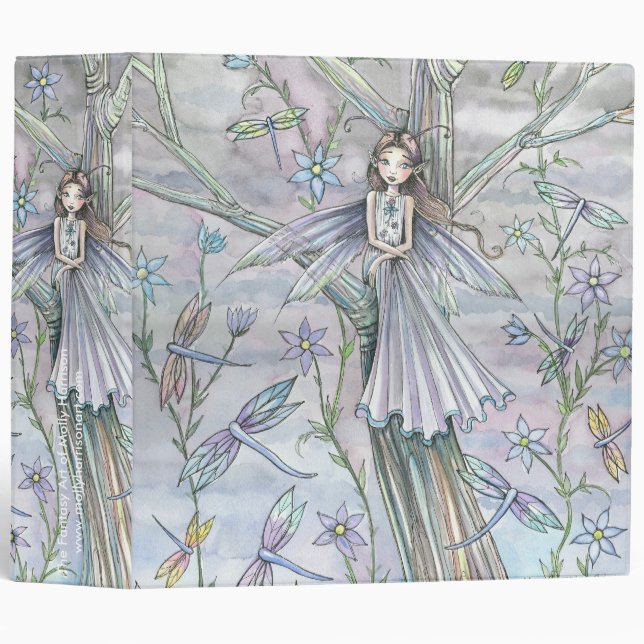 Cute Whimsical Fairy Classeur par Molly Harrison (Devant/Côté)