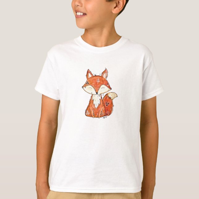 Cute Whimsical Fox T-Shirt (Front)
