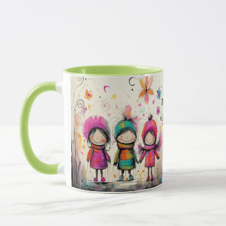 Cute Whimsical Friends Mug