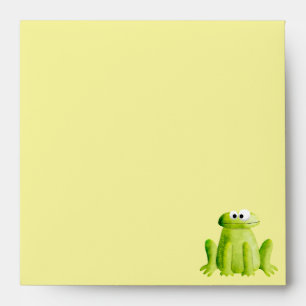 Cute Whimsical frog Square envelope