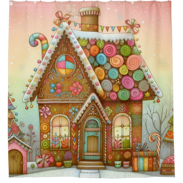 Cute, whimsical gingerbread house (Front)