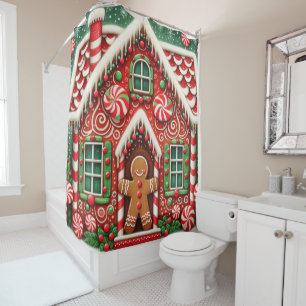 Cute, whimsical gingerbread man & house