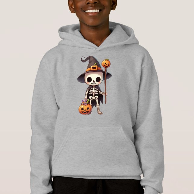 Cute, Whimsical Halloween skeleton (Front)