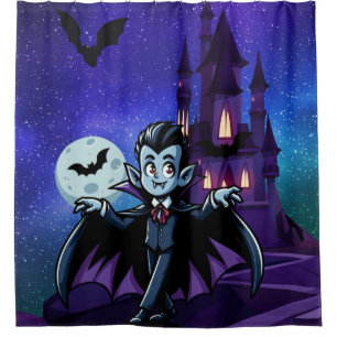 Cute, whimsical Halloween vampire