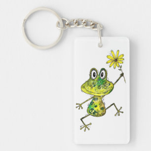 Cute Whimsical Happy Frog