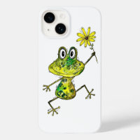 Cute Whimsical Happy Frog