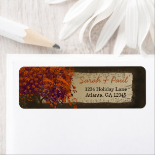 Cute Whimsical Heart Leafed Dark Coral Tree